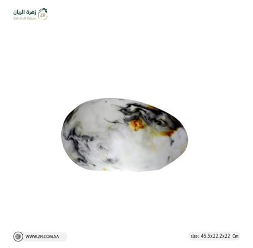 اضاءة ساحرة بشكل حجر رخامي من الفايبر