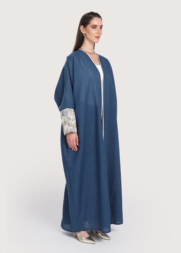 L244 -عباية بشت- أزرق