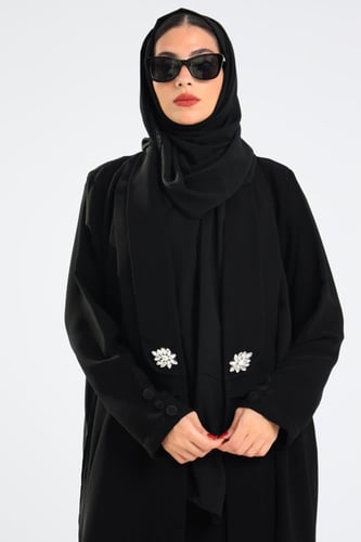 L146- عباية مع فستان ثابت