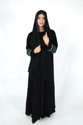 L253 -كريب اسود واخضر