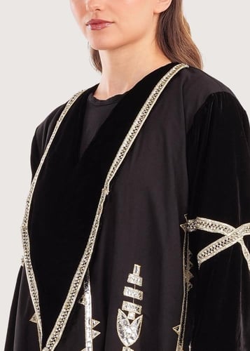 L199 - لنن قصب ذهبي مع مخمل