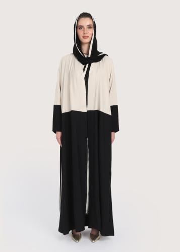 L230 - Beige crepe abaya