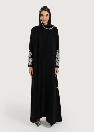 L303- كريب- تطريز تفني