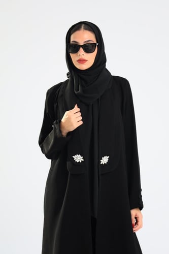 L146- عباية مع فستان ثابت