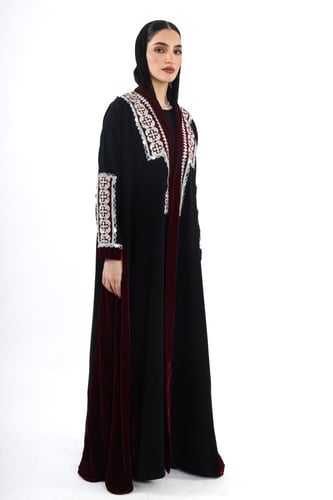 L266 - كريب - قطيفة برغندي