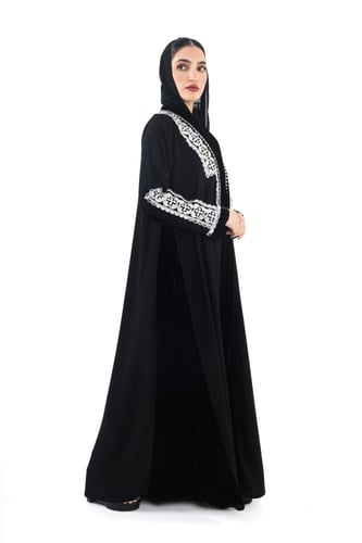 L264 - كريب - قطيفة أسود