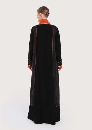 L248 -عباية كريب مع لينين- أورنج