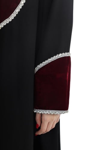 L268 - كريب - قطيفة برغندي