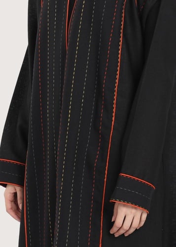 L247 -عباية لينن - أورنج