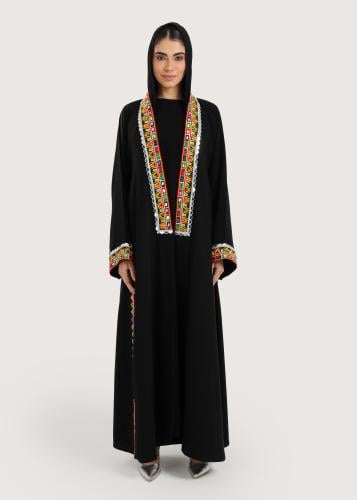 L280- كريب- تطريز تراثي