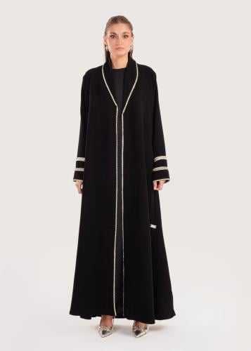 L171 - عباية كريب كرستال