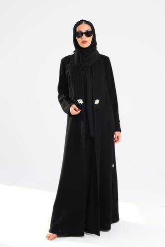 L146- عباية مع فستان ثابت