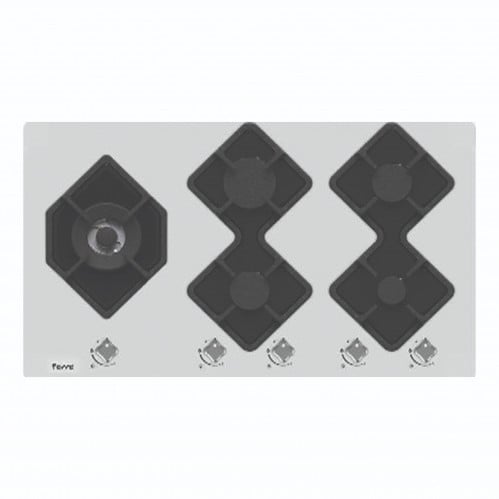 سطح غاز 90سم زجاج ابيض عين دبل ثقيل F40