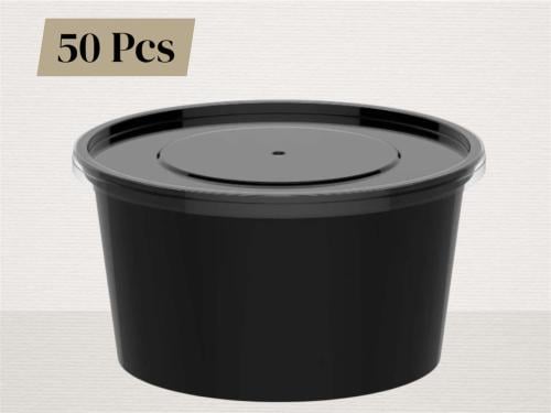 علب بلاستيك اسود 450 جرام