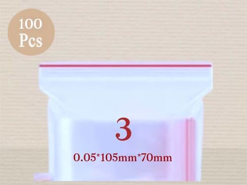 اكياس نايلون سحاب مقاس 3