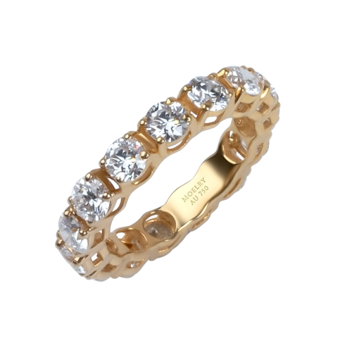 خاتم بتصميم اتيرنتي سولتيرات الماس بنقاء VS حصري