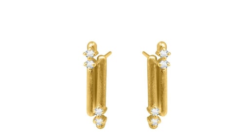 حلق مجموعة بريلينس بالالماس الطبيعي