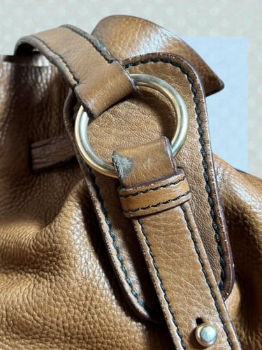 Miu Min Leather Shoulder Bag