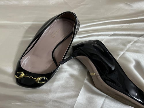 Gucci Black Patent Leather heels(Size 36)