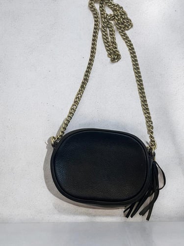 Gucci Black Leather Mini Soho Chain Shoulder Bag