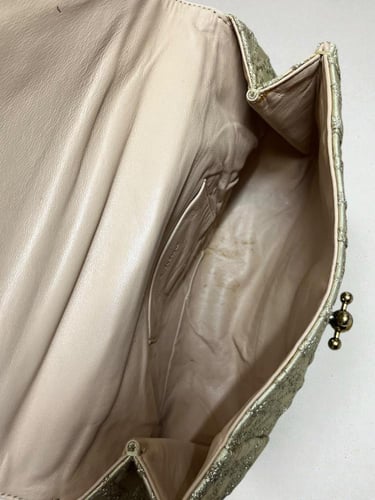 Chloé Gold-Textured Bag with Chain Strap