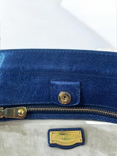 Miu Miu Vitello Lux Bow Satchel