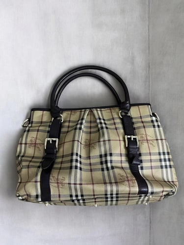Burberry Haymarket Check Tote Bag