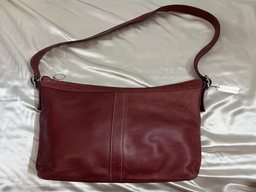 Coach Red Leather Shoulder Bag