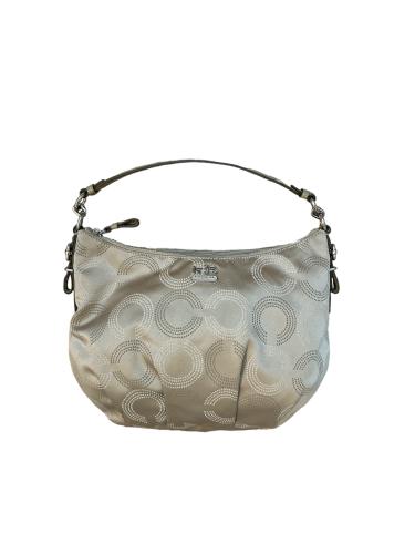 Coach Madison Maggie Op Hobo Signature Gray Shimme...