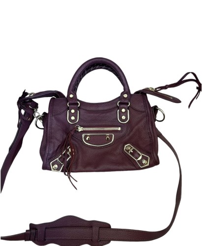 Balenciaga Chataigne Leather Small Classic City To...