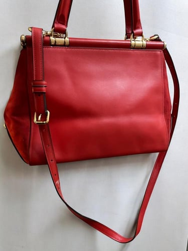 Coach Red Leather Handbag