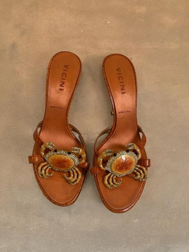 Vicini orange heels Size:39
