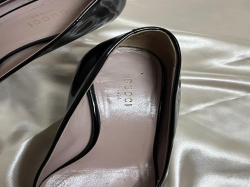 Gucci Black Patent Leather heels(Size 36)