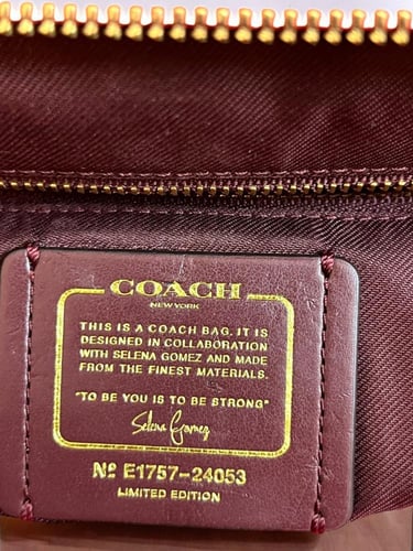 Coach Red Leather Handbag