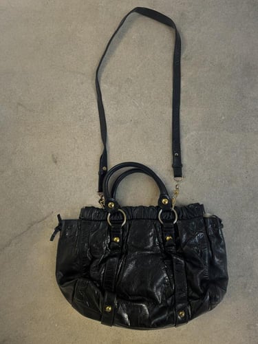 MIU MIU Black Leather Satchel