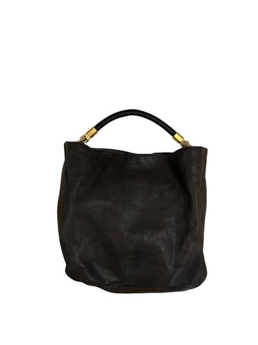 Yves Saint Laurent Brown Leather Roady Hobo