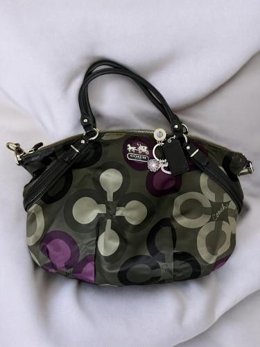 Coach Madison Sophia Sateen Clover Purse Handbag B...