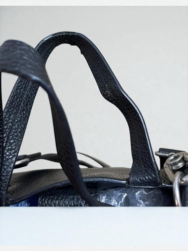 Kenzo Black Leather Tote Bag