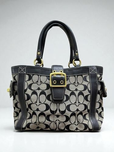 Coach Signature Black Handbag
