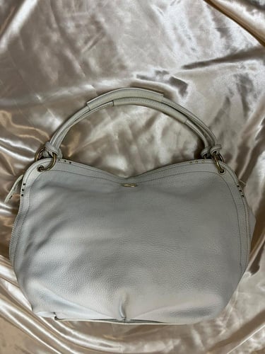 Celine White Leather bag