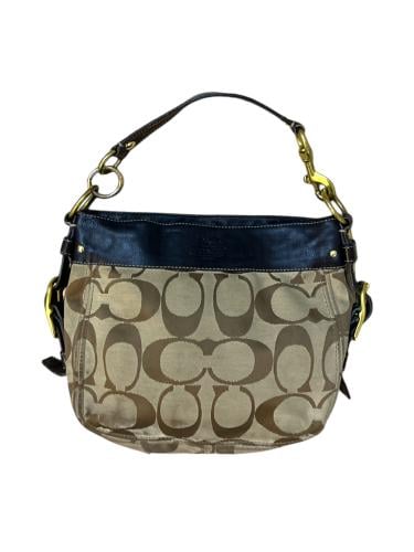 Coach Zoe Signature Canvas & Leather Logo Shoulder...
