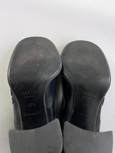 Prada Floral Embroidered Mary Jane Pumps Size:38 1...