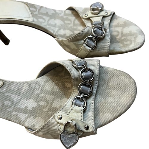 Dior Monogram Kitten Heels Size :40