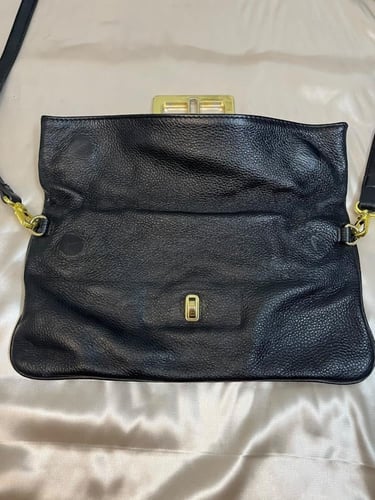 Marc by Marc Jacobs Black Leather Shoulder Bag wit...