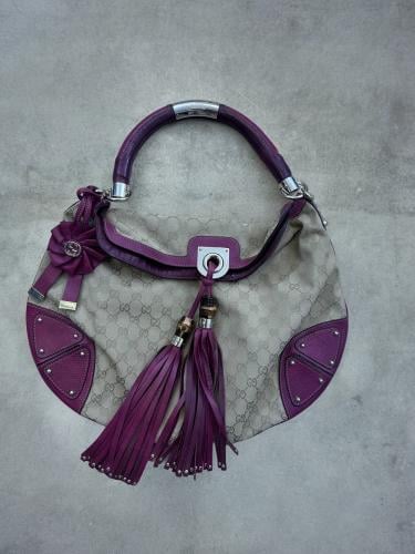 Gucci Limited Edition Monogram And Red Python Indy...