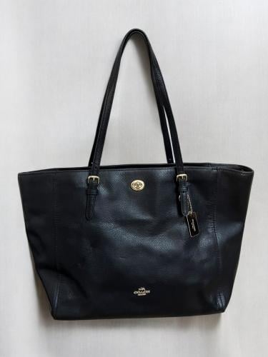 Coach black tote bag