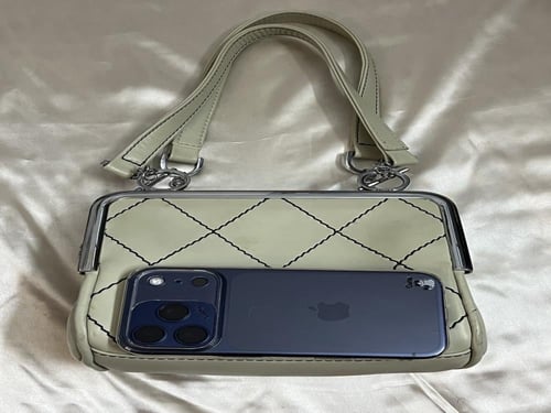Chanel White Leather Handbag -not real