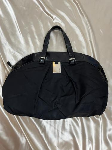 Alviero Martini Black Patent Tote Bag