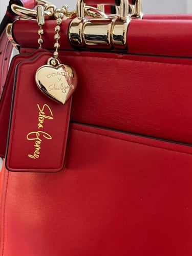 Coach Red Leather Handbag
