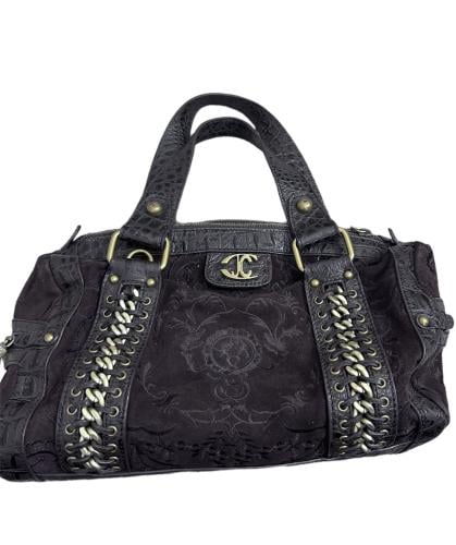 Just cavailli velvet brown bag
